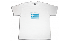 Greece T-Shirt, white, size XXL, Round-T