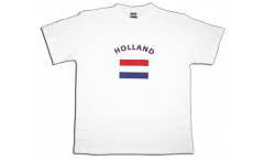 Netherlands T-Shirt, white, size L, Round-T
