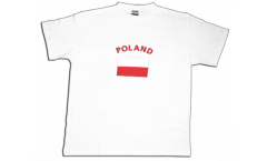 Poland T-Shirt, white, size XL, Round-T