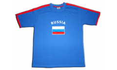 Russia T-Shirt, blue-red, size XXL, Runner-T