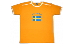 Sweden T-Shirt, white-red, size XXL, Soccer-T