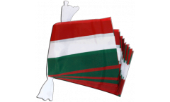 Hungary Bunting Flags - 5.9 x 8.65 inch