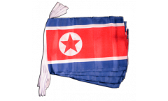 North corea Bunting Flags - 12 x 18 inch