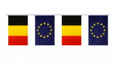 Belgium - European Union EU Friendship Bunting Flags - 5.9 x 8.65 inch