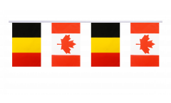Belgium - Canada Friendship Bunting Flags - 5.9 x 8.65 inch