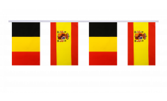 Belgium - Spain Friendship Bunting Flags - 5.9 x 8.65 inch