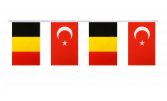 Belgium - Turkey Friendship Bunting Flags - 5.9 x 8.65 inch
