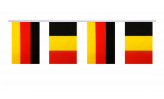 Germany - Belgium Friendship Bunting Flags - 5.9 x 8.65 inch