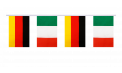 Germany - Italy Friendship Bunting Flags - 5.9 x 8.65 inch