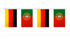Germany - Portugal Friendship Bunting Flags - 5.9 x 8.65 inch