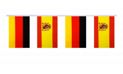 Germany - Spain Friendship Bunting Flags - 5.9 x 8.65 inch