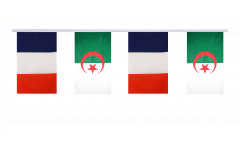 France - Algeria Friendship Bunting Flags - 5.9 x 8.65 inch