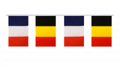 France - Belgium Friendship Bunting Flags - 5.9 x 8.65 inch