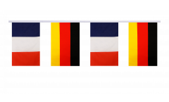 France - Germany Friendship Bunting Flags - 5.9 x 8.65 inch