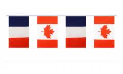 France - Canada Friendship Bunting Flags - 5.9 x 8.65 inch