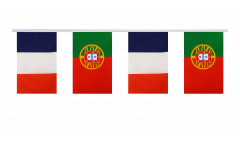 France - Portugal Friendship Bunting Flags - 5.9 x 8.65 inch