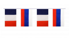 France - Russia Friendship Bunting Flags - 5.9 x 8.65 inch