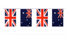 Great Britain - Australia Friendship Bunting Flags - 5.9 x 8.65 inch