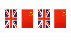 Great Britain - China Friendship Bunting Flags - 5.9 x 8.65 inch