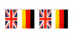 Great Britain - Germany Friendship Bunting Flags - 5.9 x 8.65 inch