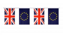 Great Britain - European Union EU Friendship Bunting Flags - 5.9 x 8.65 inch
