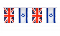 Great Britain - Israel Friendship Bunting Flags - 5.9 x 8.65 inch
