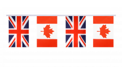 Great Britain - Canada Friendship Bunting Flags - 5.9 x 8.65 inch