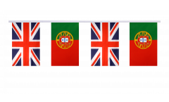 Great Britain - Portugal Friendship Bunting Flags - 5.9 x 8.65 inch