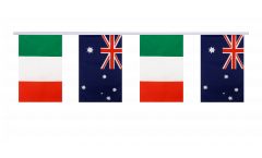 Italy - Australia Friendship Bunting Flags - 5.9 x 8.65 inch
