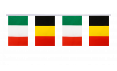 Italy - Belgium Friendship Bunting Flags - 5.9 x 8.65 inch