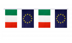 Italy - European Union EU Friendship Bunting Flags - 5.9 x 8.65 inch