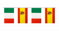 Italy - Spain Friendship Bunting Flags - 5.9 x 8.65 inch