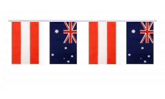 Austria - Australia Friendship Bunting Flags - 5.9 x 8.65 inch