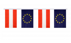 Austria - European Union EU Friendship Bunting Flags - 5.9 x 8.65 inch