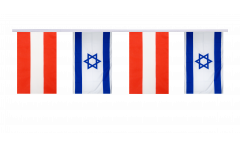 Austria - Israel Friendship Bunting Flags - 5.9 x 8.65 inch