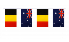 Belgium - Australia Friendship Bunting Flags - 5.9 x 8.65 inch