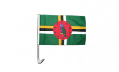 Dominica Car Flag - 12 x 16 inch