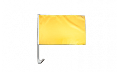 Unicolor yellow Car Flag - 12 x 16 inch
