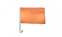 Unicolor orange Car Flag - 12 x 16 inch
