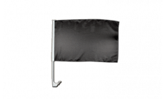 Unicolor black Car Flag - 12 x 16 inch
