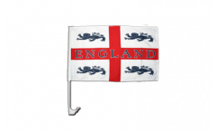 England 4 lions Car Flag - 12 x 16 inch