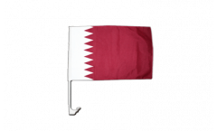 Qatar Car Flag - 12 x 16 inch