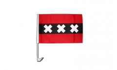 Netherlands Amsterdam Car Flag - 12 x 16 inch