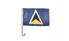 Saint Lucia Car Flag - 12 x 16 inch
