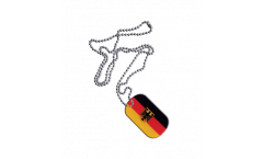 Germany Dienstflagge Dog Tag - 1.18 x 1.96 inch