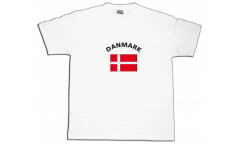 Denmark T-Shirt, white, size S, Round-T