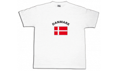 Denmark T-Shirt, white, size M, Round-T