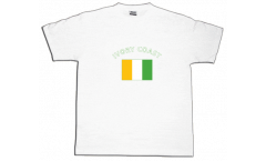 Ivory Coast T-Shirt, white, size S, Round-T