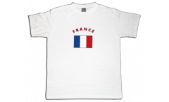 France T-Shirt, white, size S, Round-T