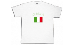 Italy Italia T-Shirt, white, size M, Round-T